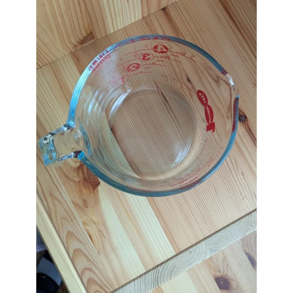Pyrex 4-Cup Glass Measuring Cup 100‎ Year Anniversary - Clean! Made in USA